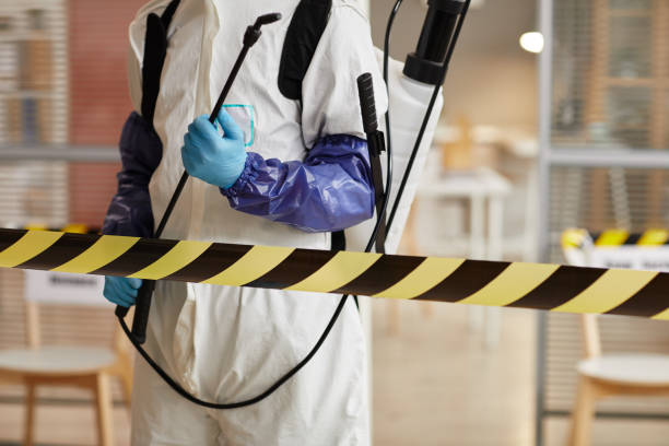 Professional Biohazard Cleanup technician working in Massapequa, NY